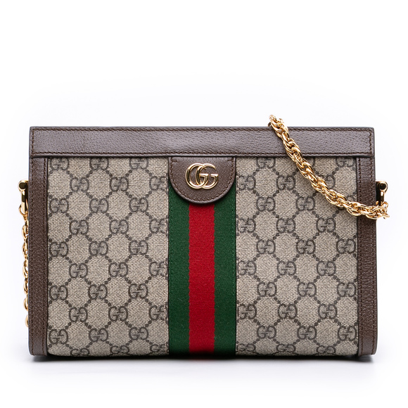 Gucci Handbags - Pre-Loved Gucci Small GG Supreme Web Ophidia Chain Crossbody